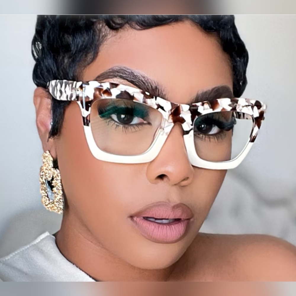 BENITEZ two-tone eyeglasses plastic lenses no-prescription